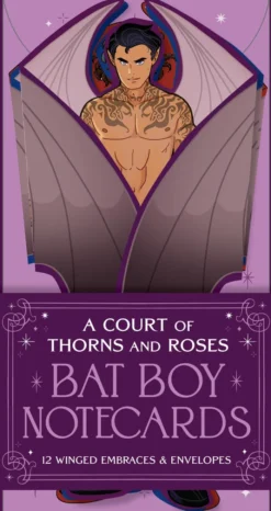 A Court of Thorns and Roses Official Bat Boy Notecards: 12 Winged Embraces & Envelopes--from the ACOTAR Collection