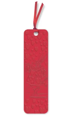 Alice's Adventures in Wonderland: White Rabbit Artisan Art Vegan Leather bookmark