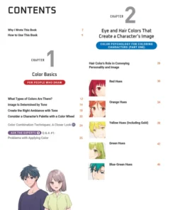 Anime & Manga Digital Coloring Guide: Choose the Colors That Bring Your Drawings to Life! (With Over 1000 Color Combinations)