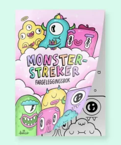 Barnslig Monsterstreker Fargeleggingsbok
