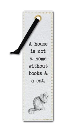 Books and a cat