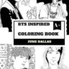 BTS Inspired Coloring Book: Cute South Korean Boy Band and Gorgeous Jungkook, Billboard Sensation and K-pop Talents Inspired Adult Coloring Book