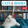 Cats & Books 2027 Wall Calendar