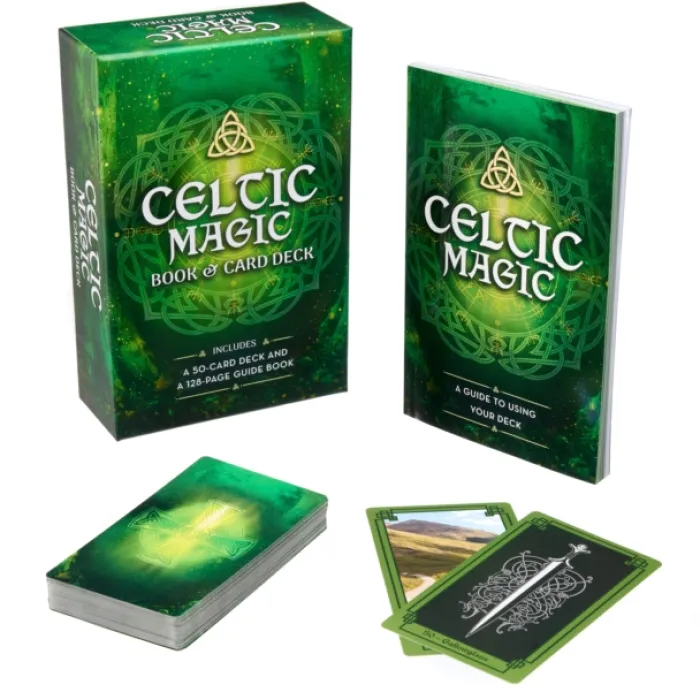 Celtic Magic Book & Card Deck: Includes a 50-Card Deck and a 128-Page Guide Book (Arcturus Oracle Kits)