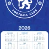 Chelsea Fc Legends 2026 Square Calendar