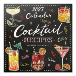 Cocktails 2027 30X30 Calendar