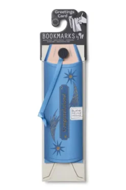 "Congratulations" Gratulasjonskort med bokmerke og konvolutt