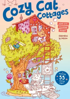 Cozy Cat Cottages: Your cute coloring friends