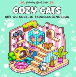 Cozy cats søt og koselig fargeleggingsbok