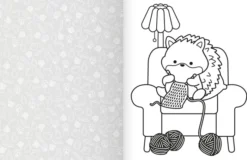 Cozy World Comfy Home: Easy Colouring and Sticker Scene for Teens, Young Adults and Adults