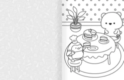 Cozy World Comfy Kitchen: Easy Colouring and Sticker Scene for Teens, Young Adults and Adults