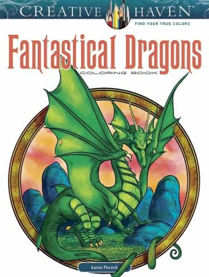 Creative Haven Fantastical Dragons Coloring Book