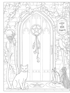 Creative Haven Witchcraft Coloring Book: Spellbinding Designs