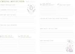 Crystal Healing Reflection Journal