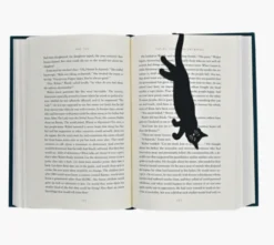 Curious Cat 'Hanging' Metal Bookmark (Book Hugger Series)