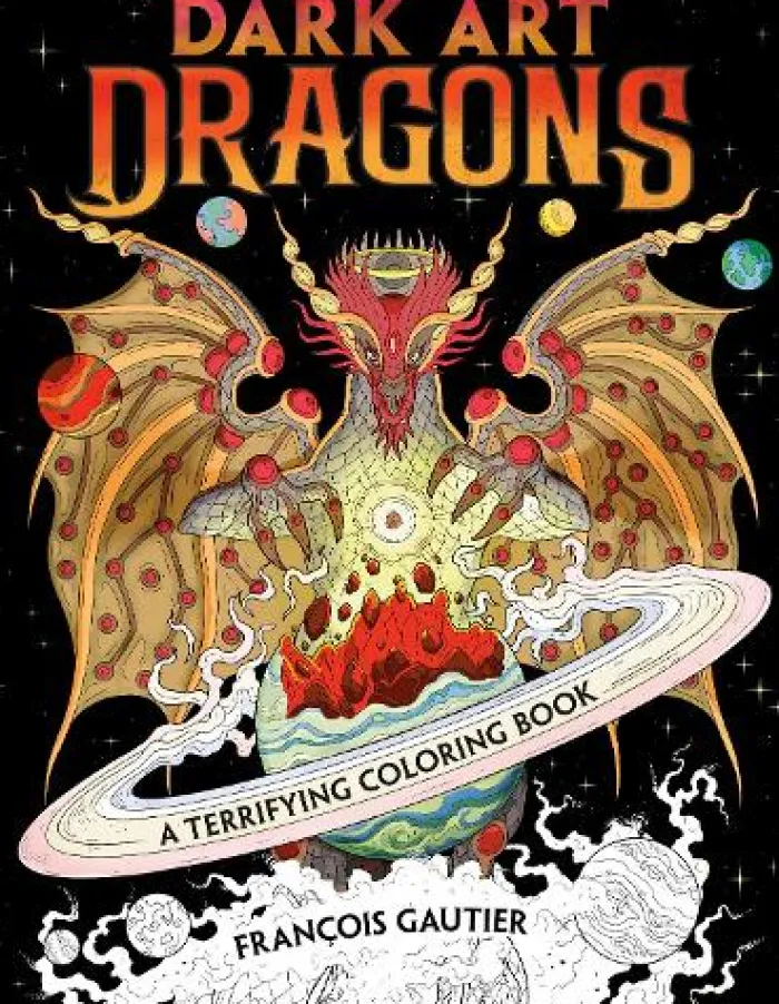 Dark Art Dragons: A Terrifying Coloring Book
