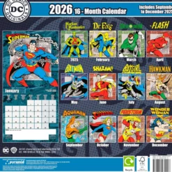 Dc Originals 2026 Square Calendar