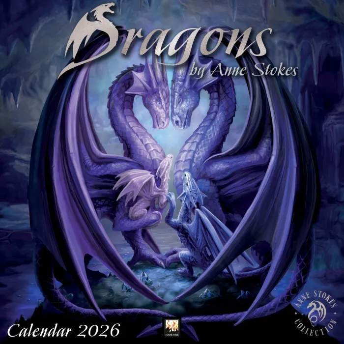 Dragons by Anne Stokes Wall Calendar 2026 (Art Calendar)