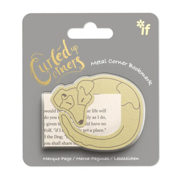 Drowsy Dog - Curled up Corners Bookmark