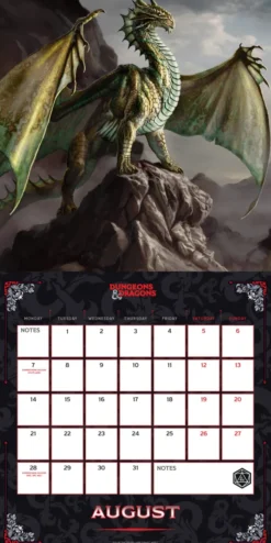 Dungeons & Dragons Square Calendar: 2023