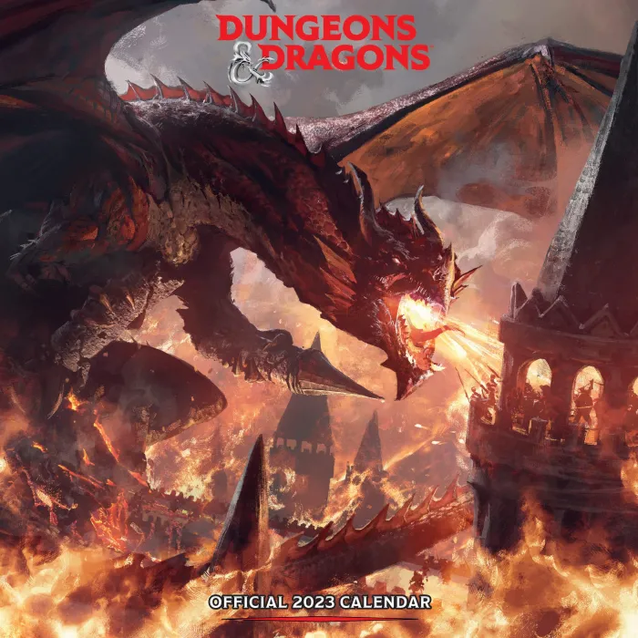 Dungeons & Dragons Square Calendar: 2023