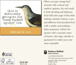 Effin' Birds 2023 Day-to-Day Calendar