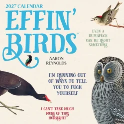 Effin' Birds 2027 Wall Calendar