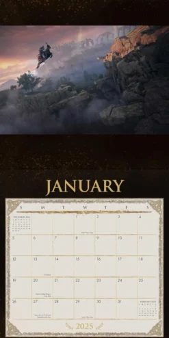 Elden Ring 2025 Wall Calendar