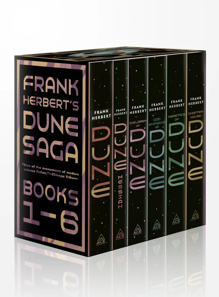 Frank Herbert's Dune Saga 6-Book Boxed Set: Dune, Dune Messiah, Children of Dune, God Emperor of Dune, Heretics of Dune, andChapterhouse: Dune
