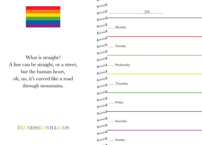 Gay Agenda Perpetual Undated Calendar, The