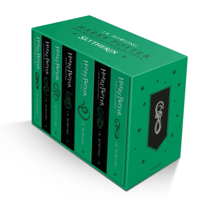 Harry Potter Slytherin Hogwarts House Editions Paperback Box Set
