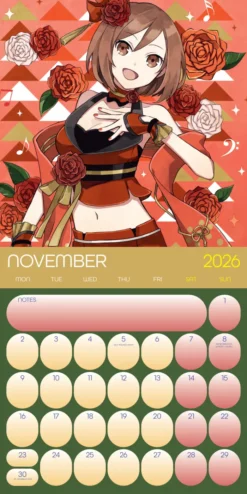 Hatsune Miku 2026 Square Calendar