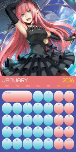 Hatsune Miku 2026 Square Calendar