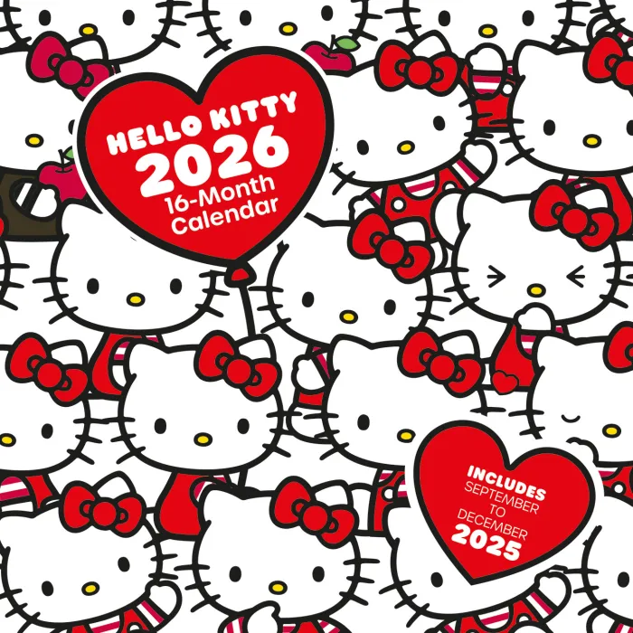 Hello Kitty 2026 Square Calendar