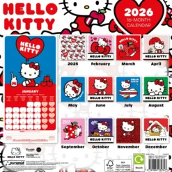 Hello Kitty 2026 Square Calendar