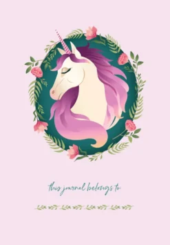 I Wish I Was A Unicorn Embroidered Journal