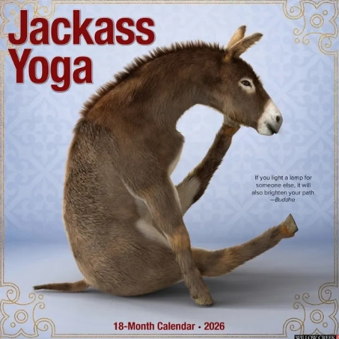 Jackass Yoga 2026 Wall Calendar