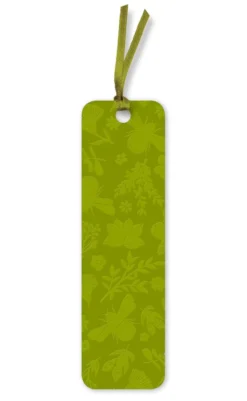 Jade Mosinski: Garden Bees Artisan Art Vegan Leather bookmark