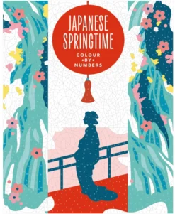 Japanese Springtime: A Sophisticated Colour-by-Numbers Book for Adults
