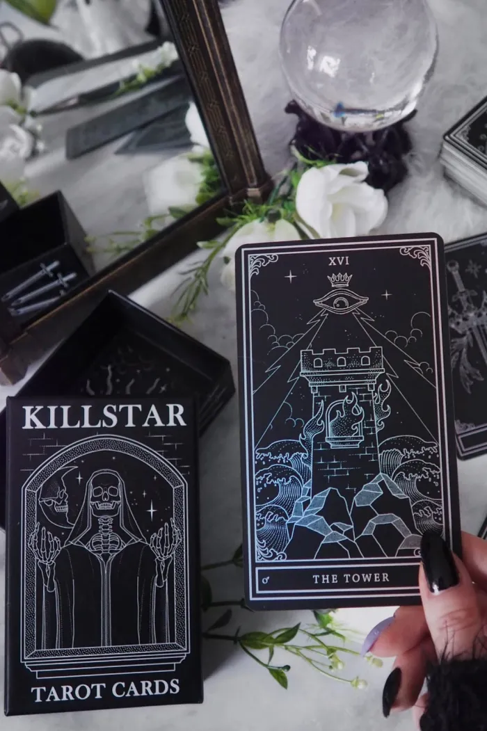 Killstar Black Tarot Cards