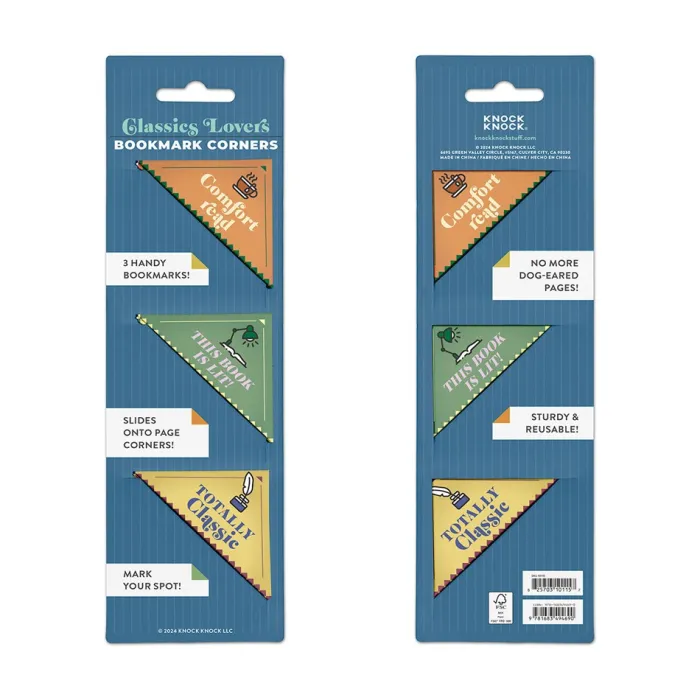 Knock Knock Classics Lovers Bookmark Corners