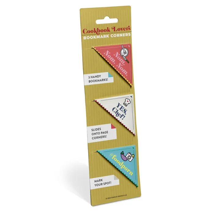 Knock Knock Cookbook Lovers Bookmark Corners