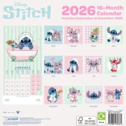 Lilo & Stitch 2026 Square Calendar