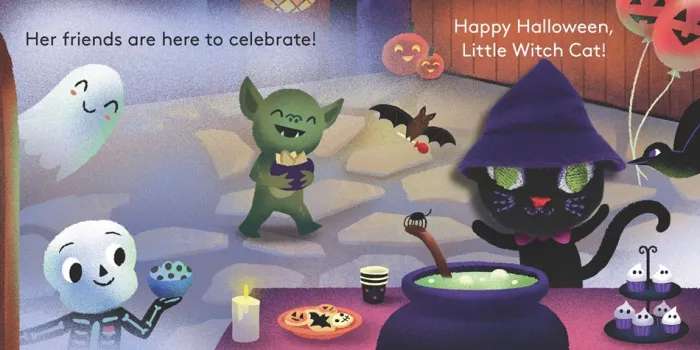 Little Witch Cat: Finger Puppet Book