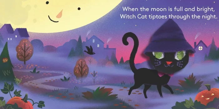 Little Witch Cat: Finger Puppet Book