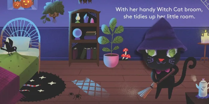 Little Witch Cat: Finger Puppet Book