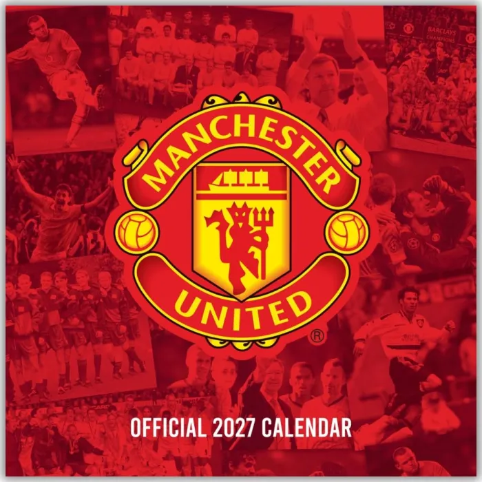 Manchester United Fc Legends 2027 Square Calendar