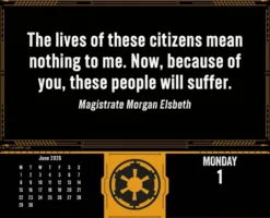 Mandalorian 2026 Desk Block Calendar