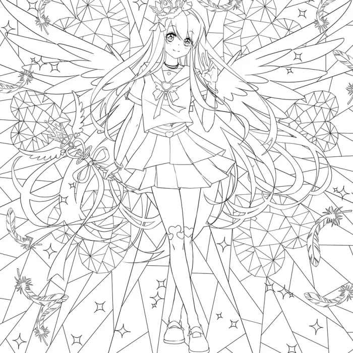 Manga Mania Coloring Book: Over 100 Cute Characters to Color – Manga and Anime Coloring Book for Adults and Kids