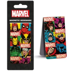 Marvel Comics (Retro Grid) Magnetic Bookmark